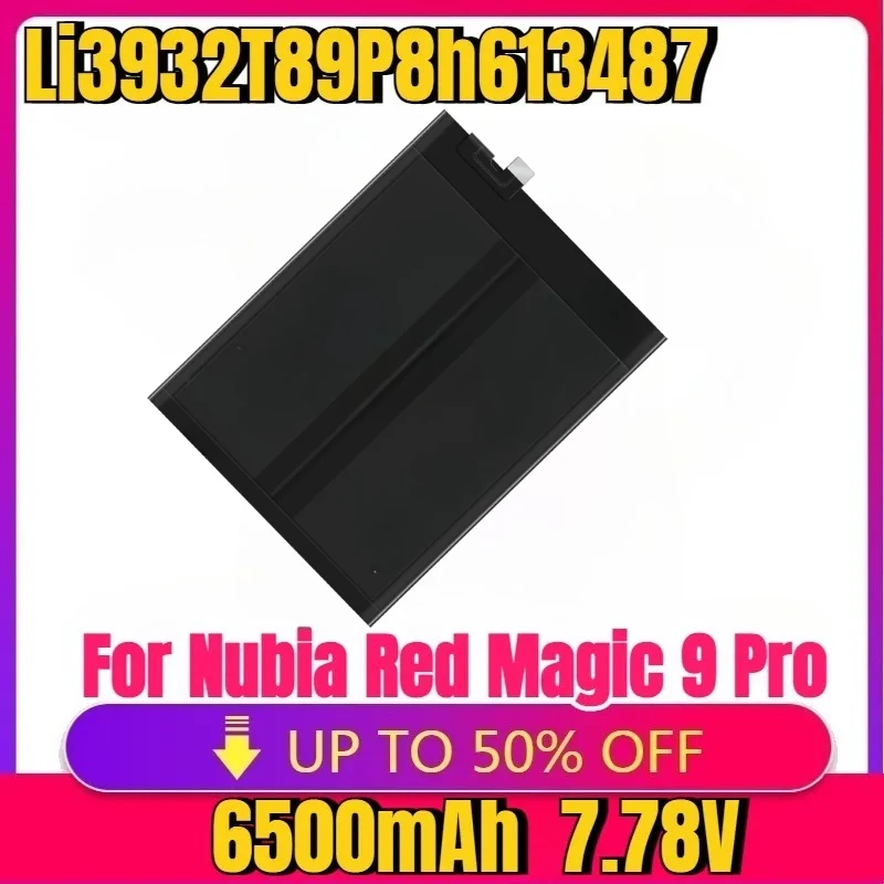 New High quality replaceable Battery Li3932T89P8h613487 7.78V 6500mAh Battery For Nubia Red Magic 9 Pro Phone Battery