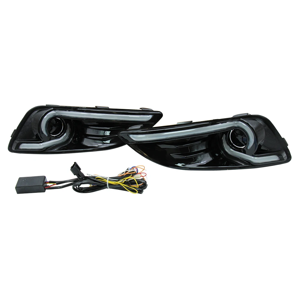 

DRL Daytime Running Driving Light Fit for Ford Fiesta 2013-2016 Fog Lamps Bumper