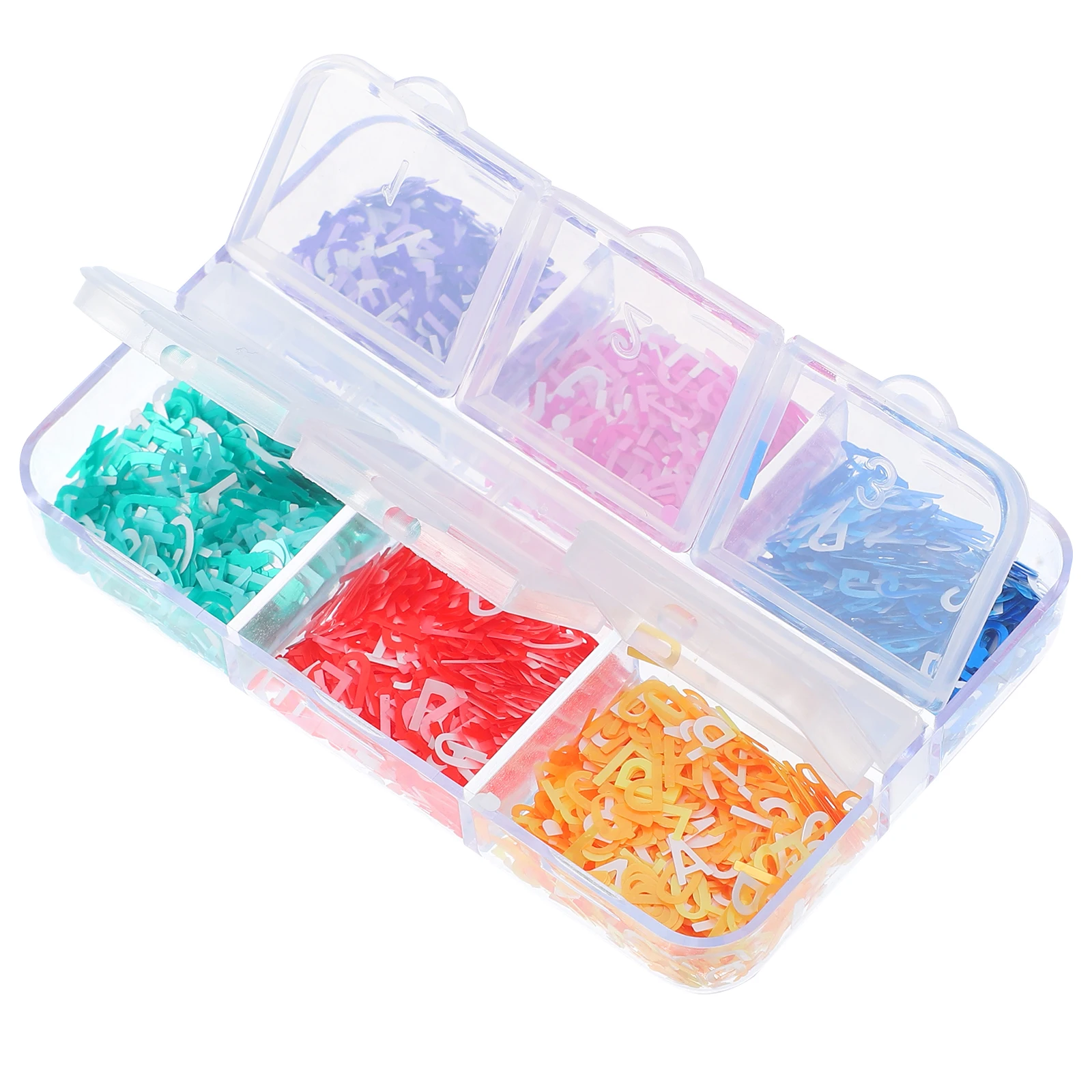 

1 Box Letter Shape Nail Art Sequins Glitter Charms Diy Manicure Supplies Party Decorations For Valentine'S Day Body