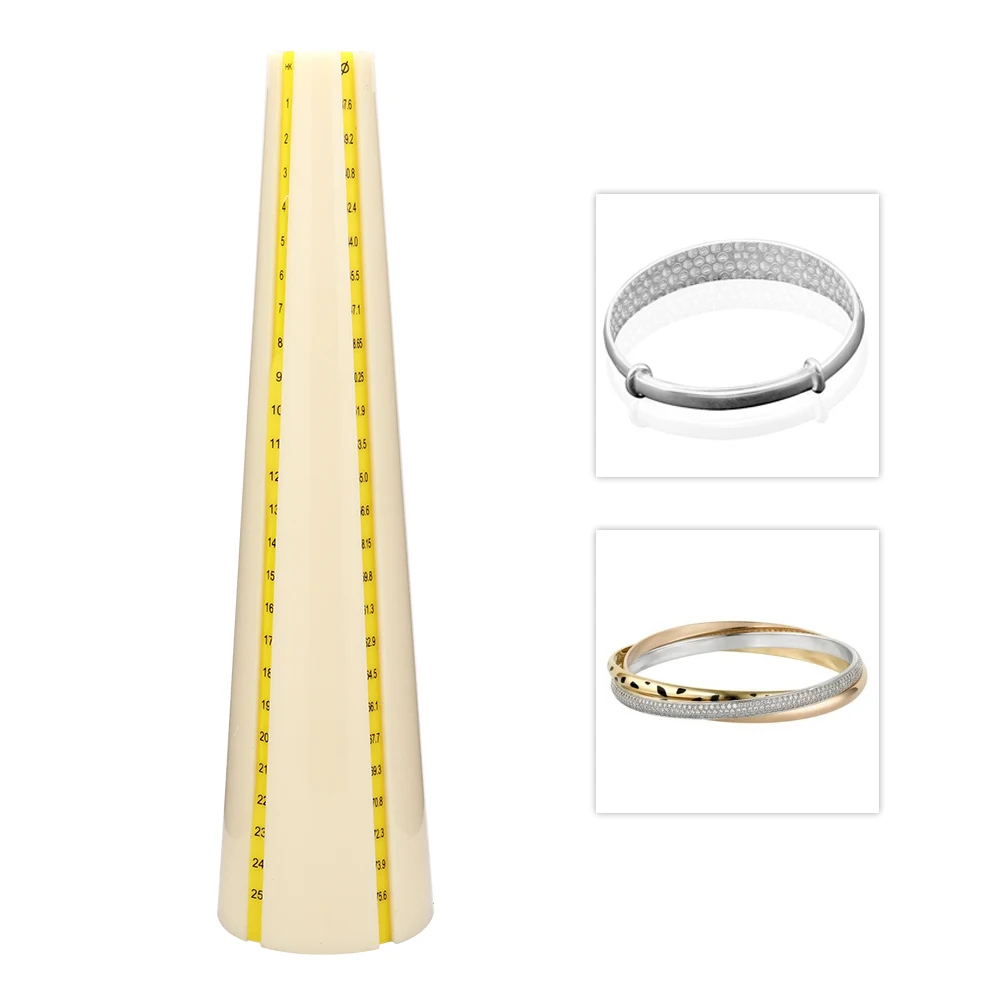 

Plastic Bracelet Measuring Mandrel Stick Sizer Jewelry Hammer Repairing Making Tool for Jeweler