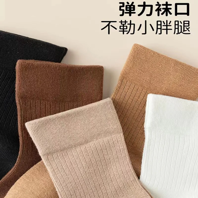 5 Pairs/lot Baby Socks Newborn Kids Infant Girls Boys Knee High Sock Toddler Girl Solid Cotton Stripe Plain Long Sock For 0-14 Y