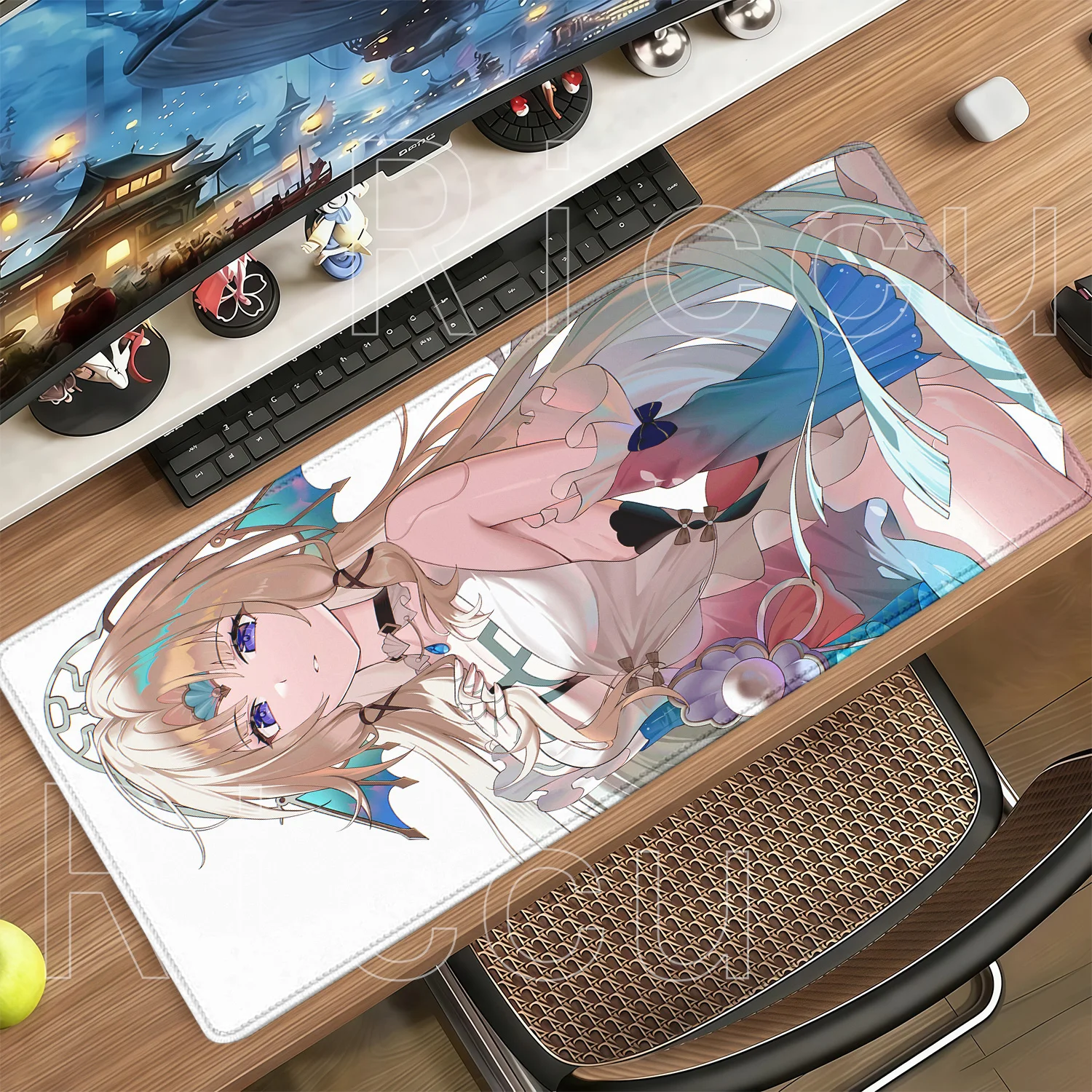 Anime Sexy Girl Pearl Honkai Star Rail HSR Mouse Pad Kawaii HD Printing Desk Mat Pc Cabinet Gaming Keyboard Xxl Large Mousepad