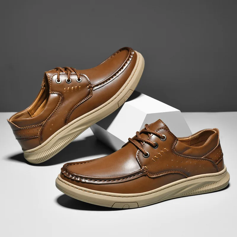 Men Octopus Casual Sneakers Summer Breathable Mesh Genuine Leather Hand Stitched Sports Shoes Big Plus Size Walking Trainers