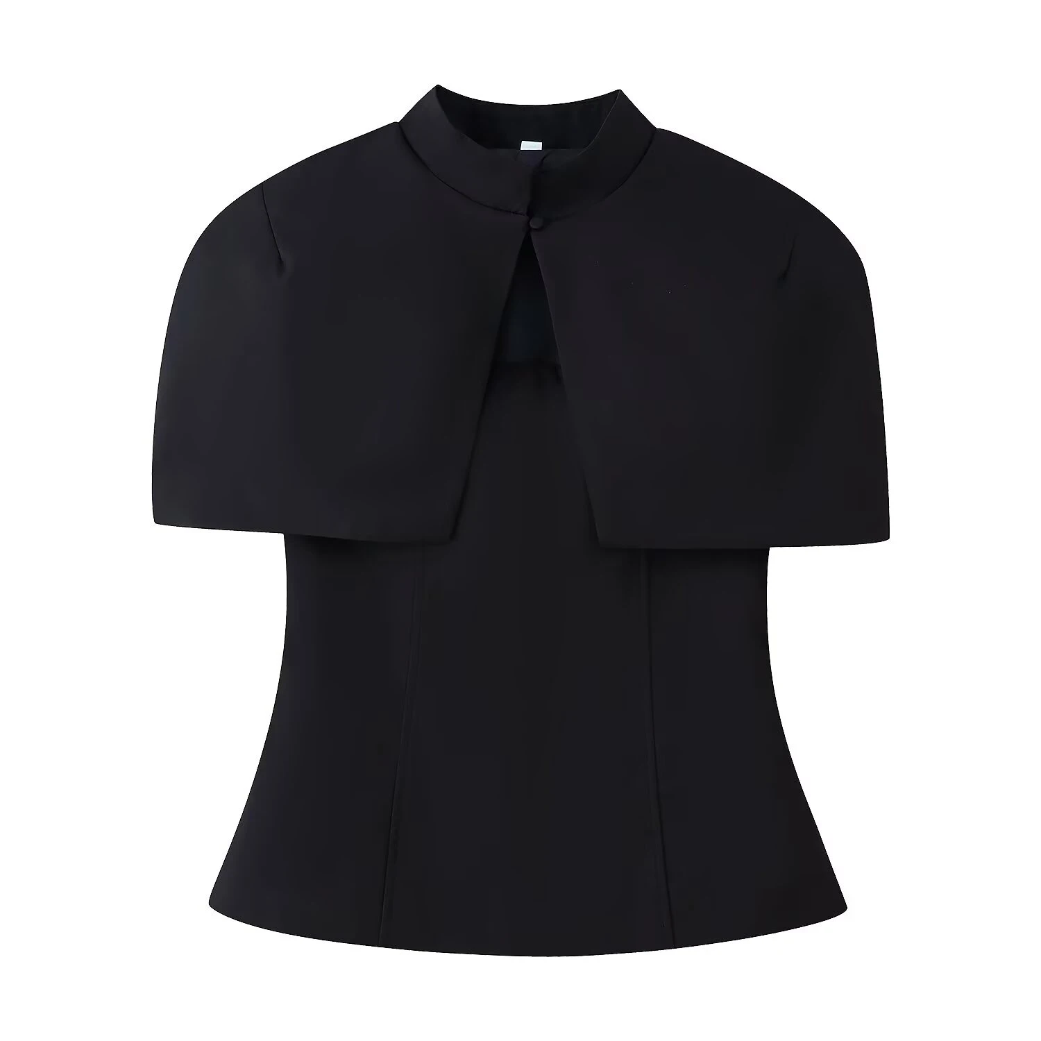 Spring new women's clothing French slim fit version with a one necked sleeveless strapless design and a short cardigan shawl
