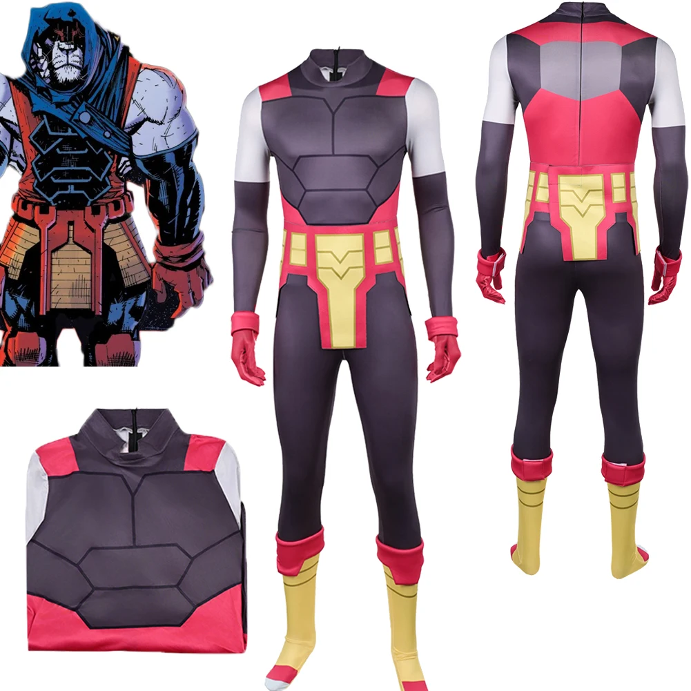 

Battle Beast Cosplay Cartoon Invincible Costume Red Uniform Bodysuit Outfits Halloween Roleplay Jumpsuit Clothes Suits Carnival