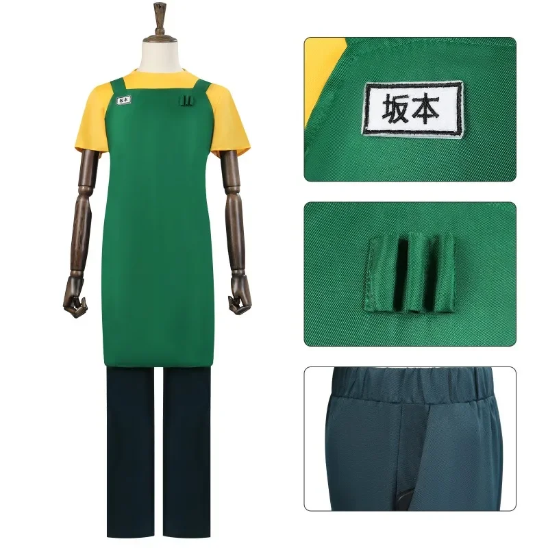 

Anime Sakamoto Day Cosplay Costume Killer Sakamoto Taro Cos Suit With Apron for Men Halloween Carnival Parties Stage Performance