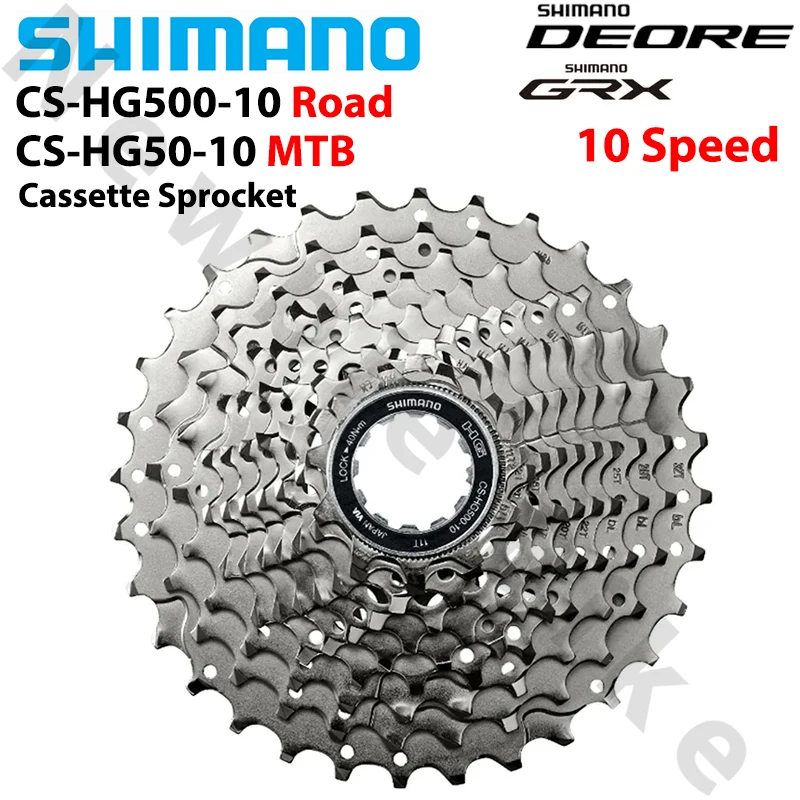 

SHIMANO CS-HG500 10 Speed Cassette for Road Bike 12-28T 11-25T 32T 34T CS-HG50-10 11-36T MTB Bicycle Cassette Sprocket Freewheel