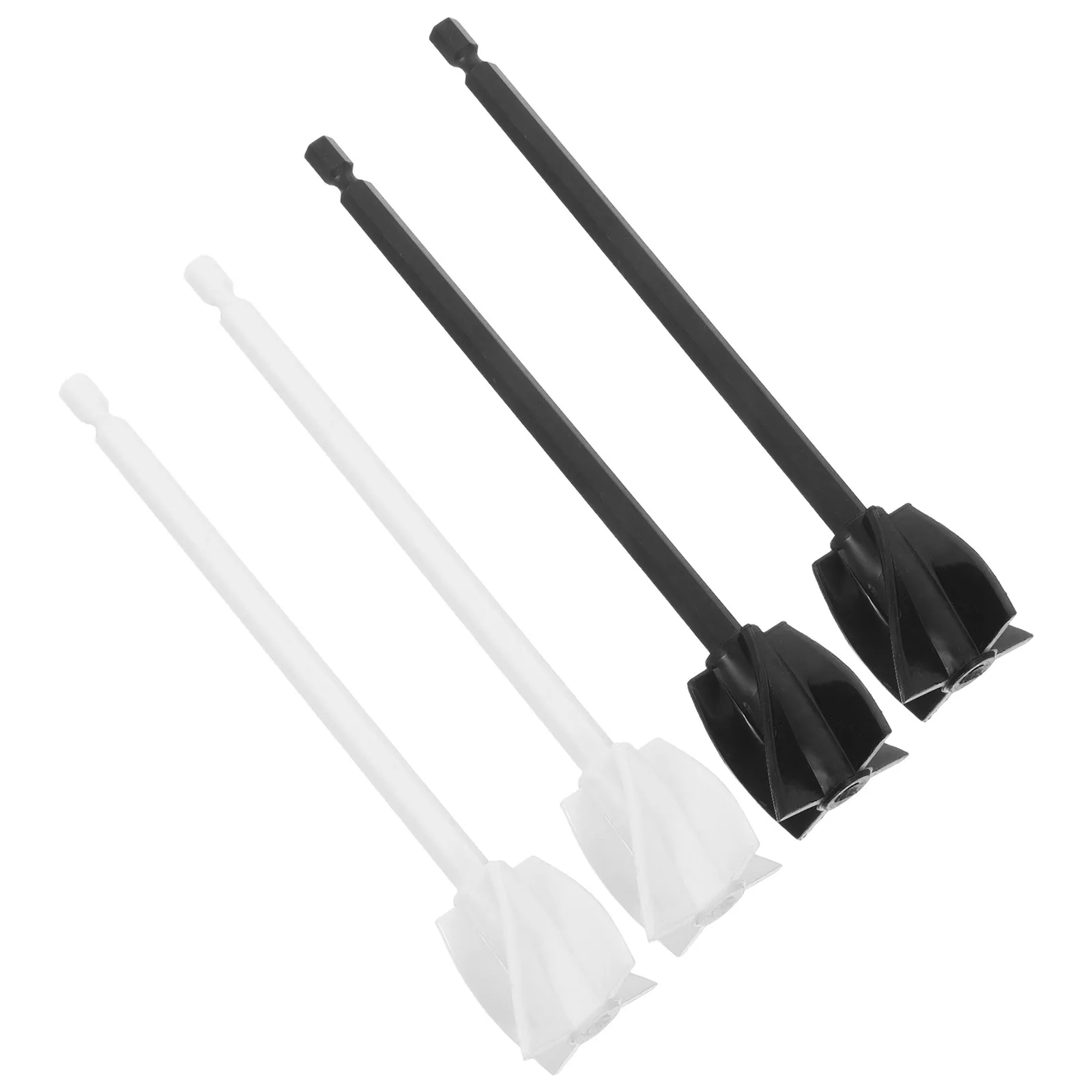 

Набор из 4 спиральных насадок-мешалок для дрели, для смешивания эпоксидной смолы, многоразовый инструмент для точного смешивания краски, малый размер