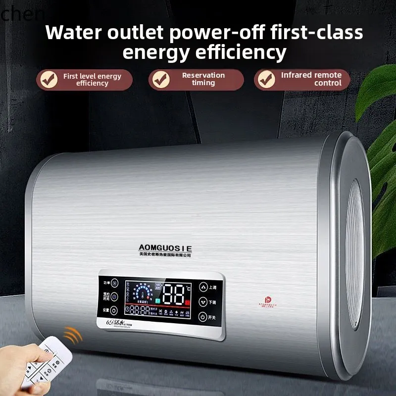 HTT เครื่องทําน้ําอุ่นไฟฟ้าแบบถังแบนเก็บน้ําประเภท 60/80 ลิตร 100 ลิตรห้องน้ําประหยัดพลังงานชั้นหนึ่ง