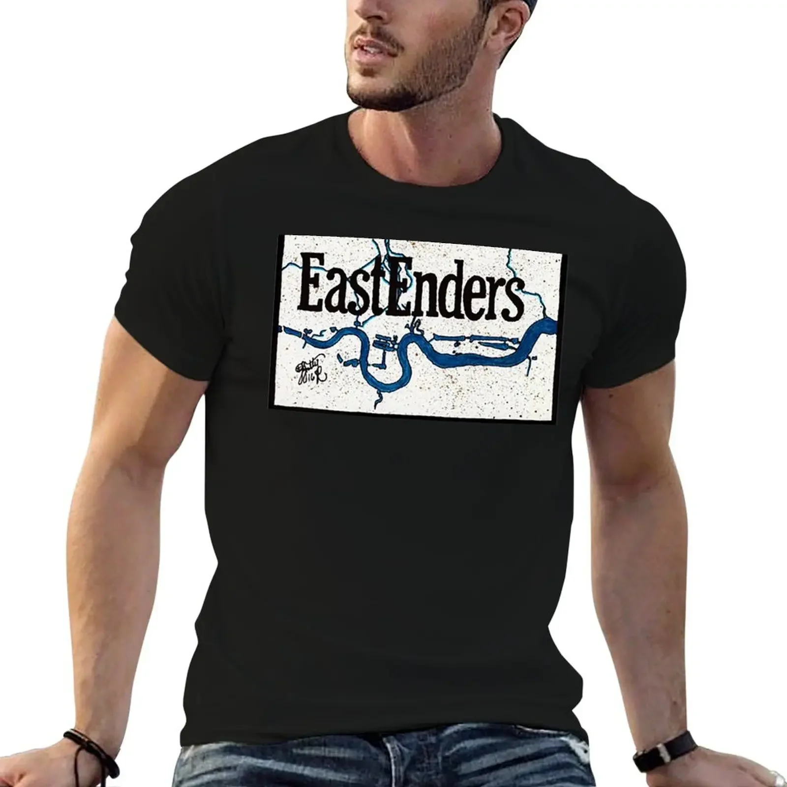 EastEnder River T-Shirt hippie clothes oversized mens graphic t-shirts