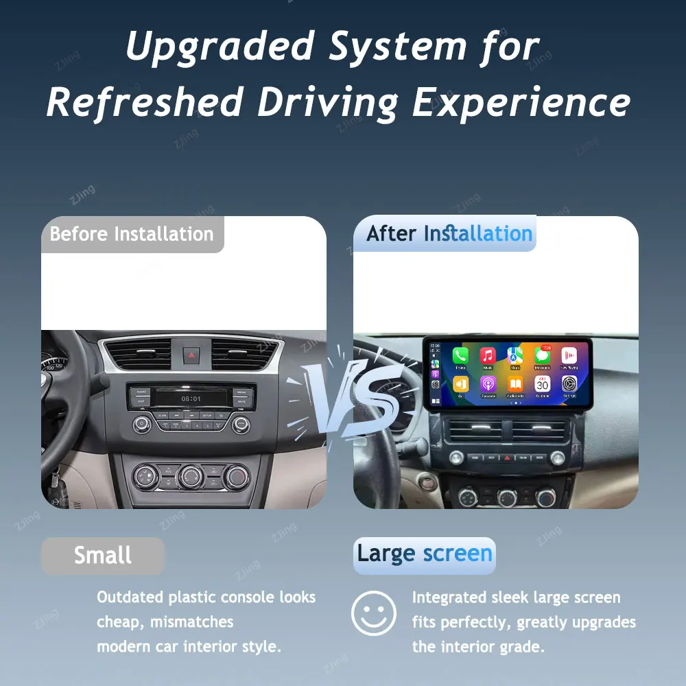For Nissan Teana 2012-2015 Car Radio GPS Navigation 12.3 inch Wireless CarPlay 4G Android 16(OS) Split Screen Screen Auto Tools