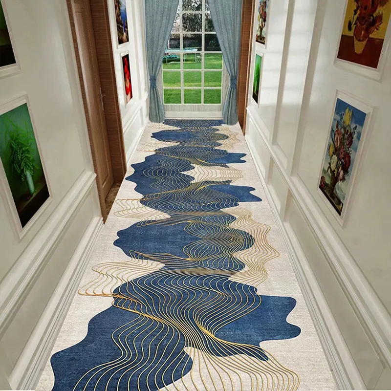 

3D Printed Carpet Non-Slip Living Room Rug Hotel Corridor Floor Mat Washable Customizable Large Size Rug for Home Decor
