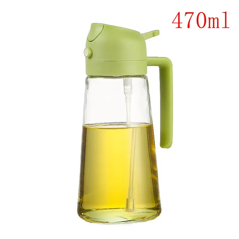 1pc 100/200/300/500ml Öl Spray Topf Küche Haushalt Essbare Olivenöl Spray Flasche Zerstäubte nebligen Öl Tank Luft Friteuse Spray Bott – Detail 5