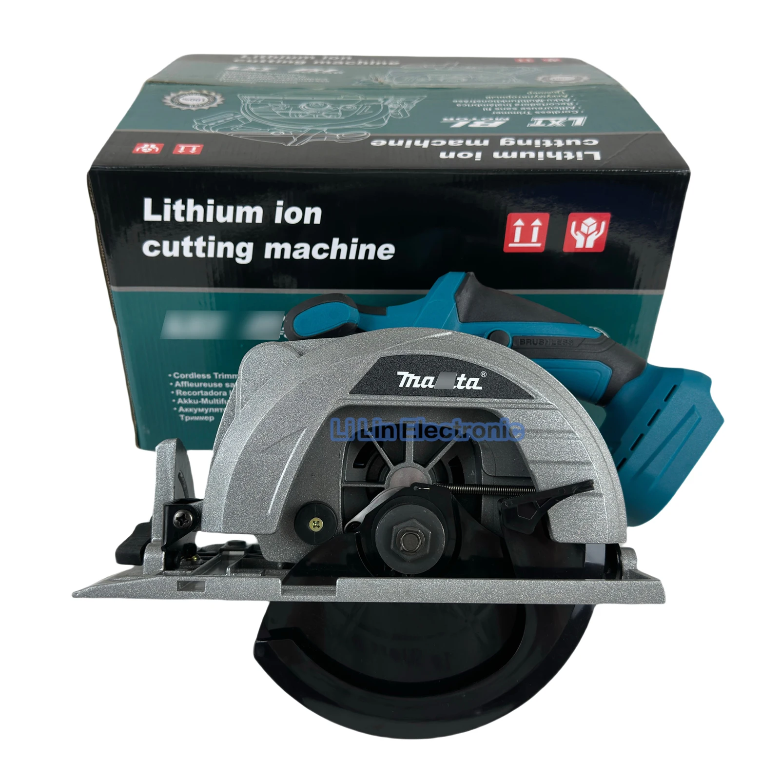 تخصيص 185 مللي متر اللاسلكي الصناعية الصف منشار دائري النجارة أدوات كهربائية ليثيوم أيون يده منشار دائري عالي الأداء #4