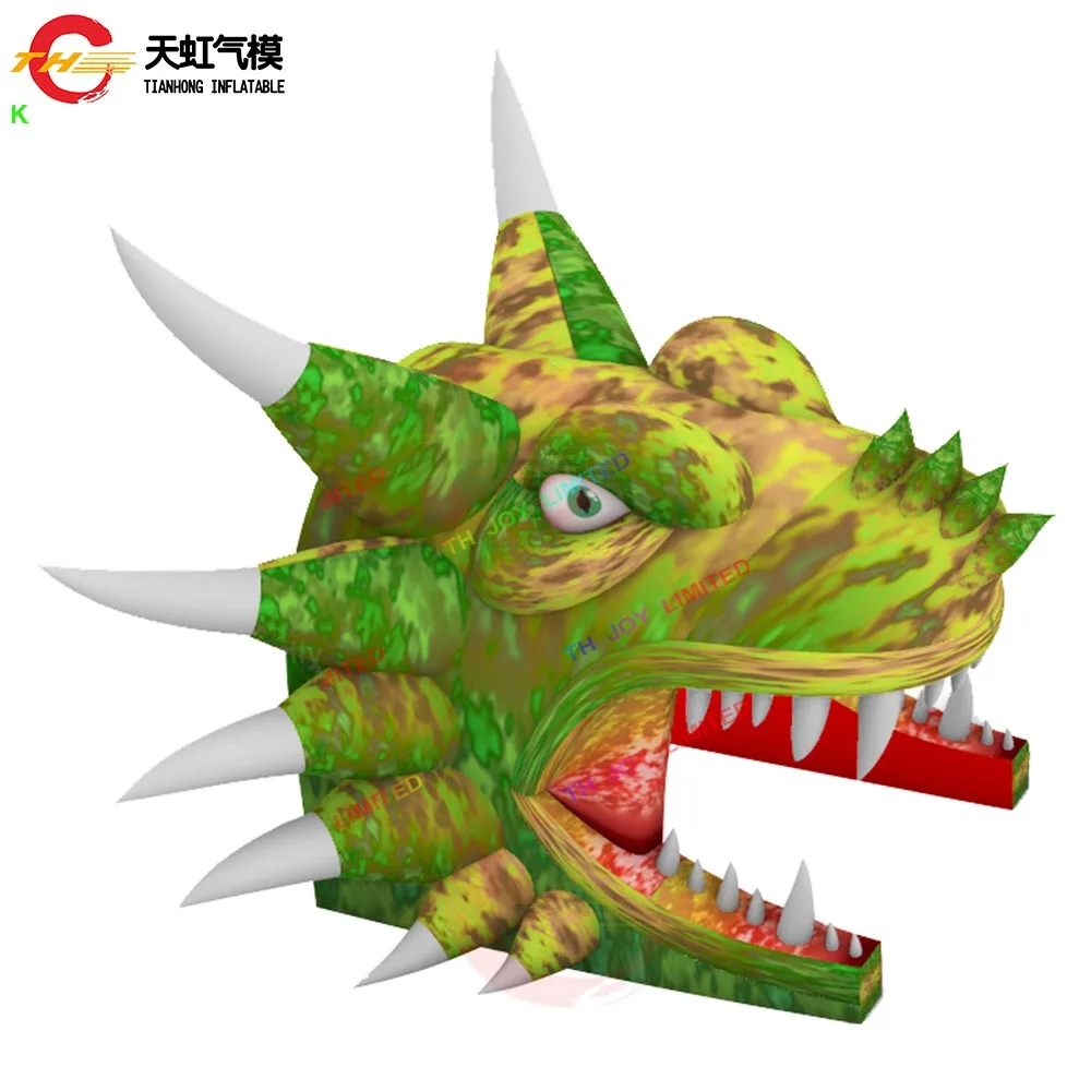 باب مجاني السفينة العملاقة التنين رئيس نفخ نفق خيمة تفجير المرحلة خيمة المأوى مع منفاخ للبيع