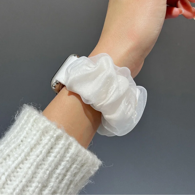 Korea Stylish Watch Band For IWatch 46mm 49mm 40 41mm 42 44 45 Soft Fabric Wristband For IWatch Series S10 9 8 7 Without Watch