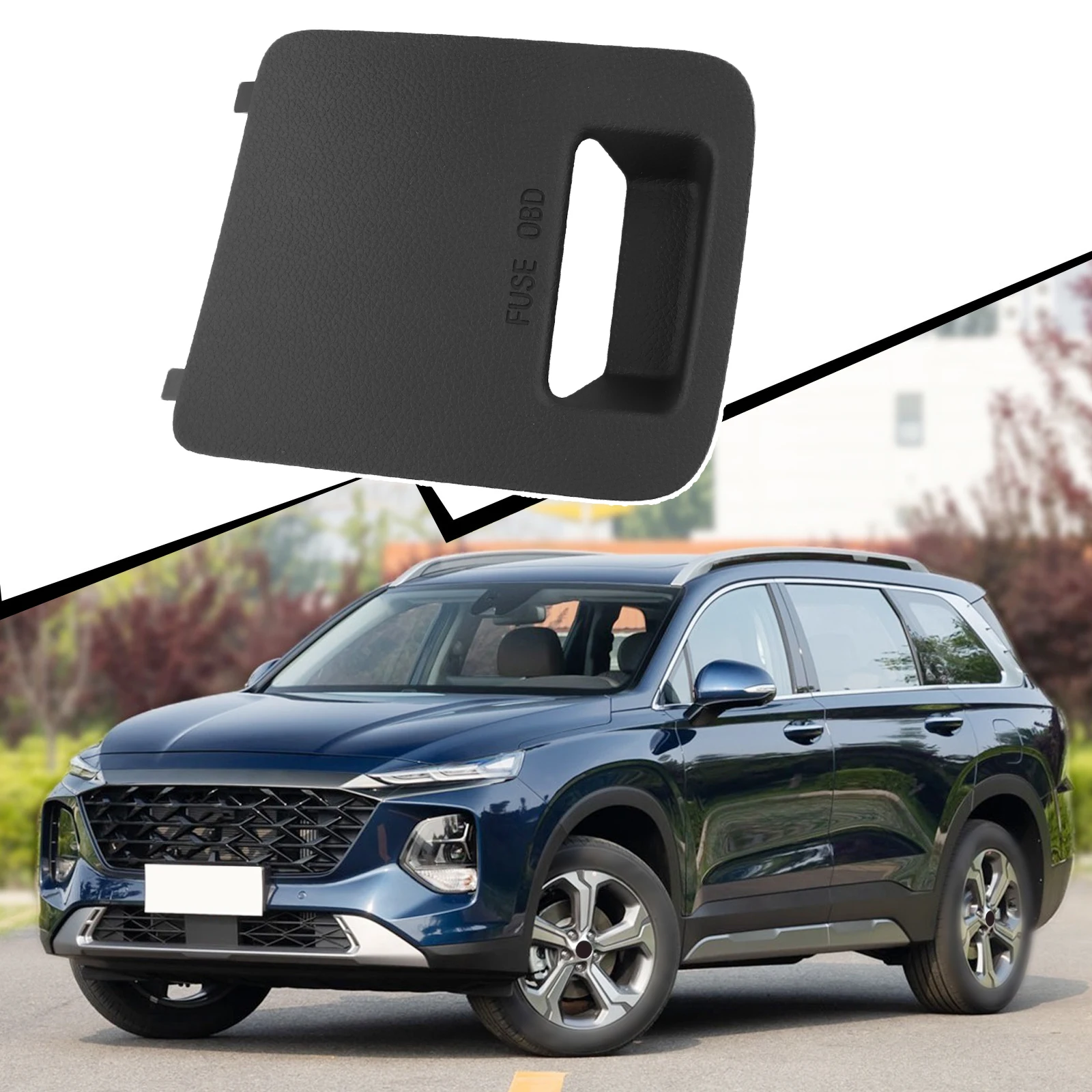Compatible with For Hyundai For Santa Fe 2013-2018 Dashboard OBD Fuse Box Cover 84754-2W000 Plastic Trim Panel
