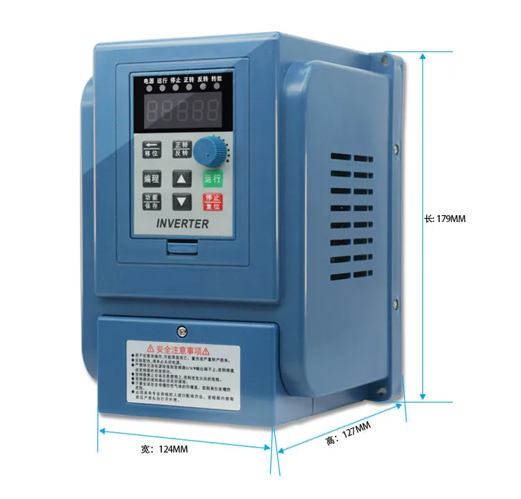 

Inverter 0.75-1.5-2.2-4-5.5-7.5kw11 single-phase 220v to three-phase 380V motor governor