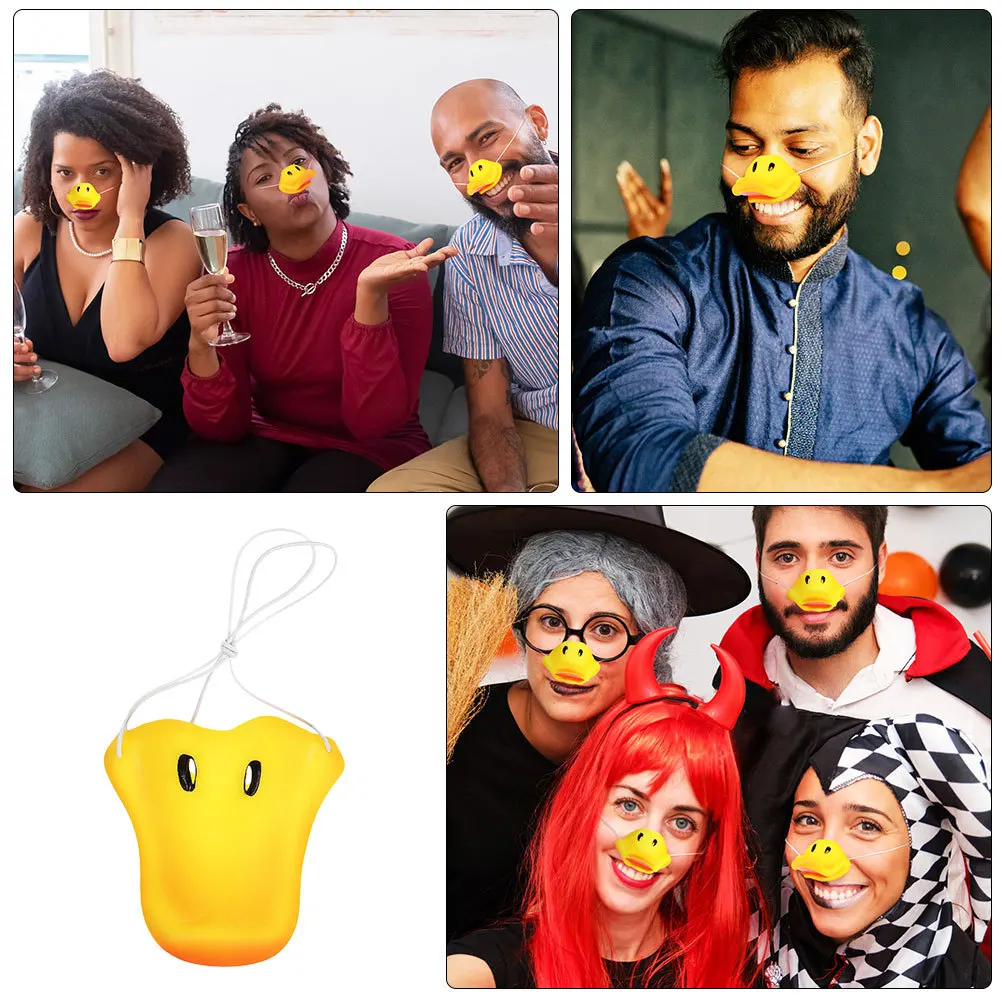 

5Pcs Realistic Duck Bill Mask Duck Nose Costume Accessory for Kids Party Cosplay Animal Dress Up Beak Nose Animal Cosplay Prop