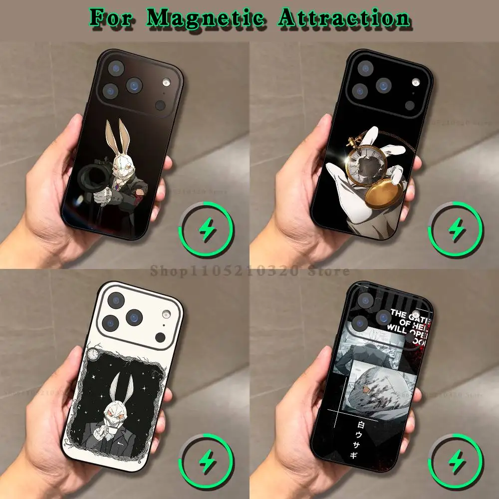 

White Rabbit D-Devil May Cry Phone Case For iPhone 17,16,15,14,13,12,11,Pro,Max,Plus,E,Air,Mini Magnetic Magsafe Frosted Clear