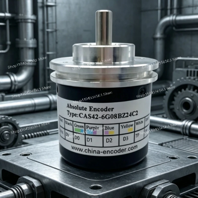 CAS42 CNC Lathe Turret Encoder 42mm, 6/8/10/12 Positions PNP Output 24V IP66 for Machine Tool