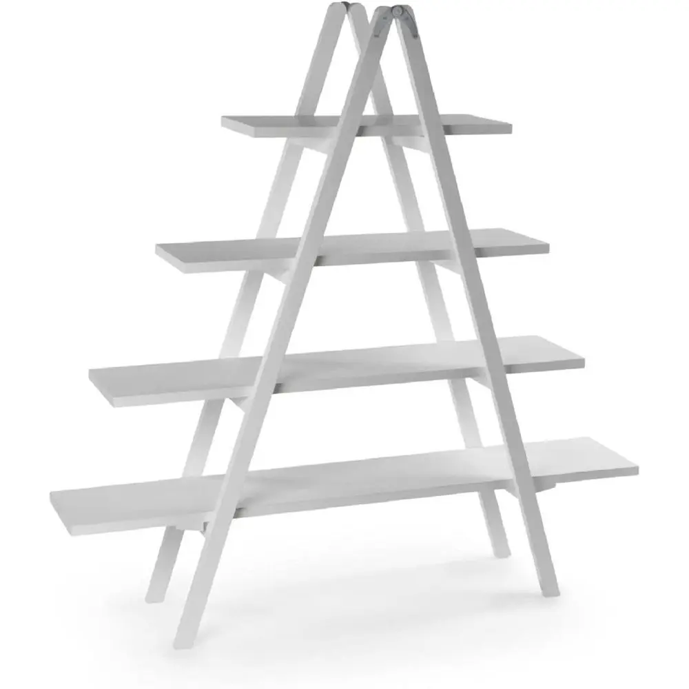 4-Tier White Ladder…
