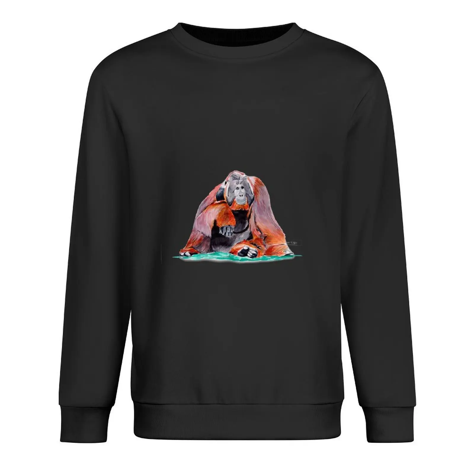 

Orangutan Pullover graphic t shirts men men wear tracksuit korean style clothes sweatshirt for men
