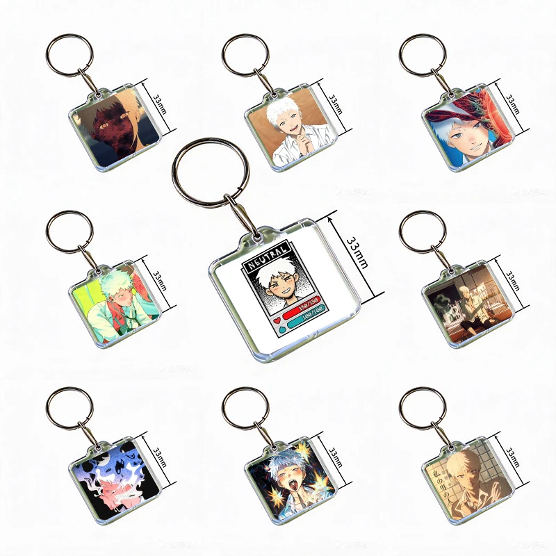 Anime Character Tengen Uzui Acrylic Keychain Handmade Hanging for Clothes Backpack Decoration Accessories Gifts with Friends