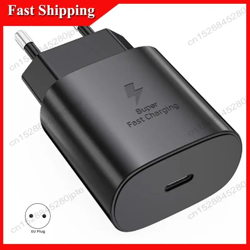 -ABUB شاحن PD 25 واط شحن سريع للغاية الاتحاد الأوروبي الجدار محول الطاقة USB نوع C لمجرة S24 S23 زائد S20 S21 Ultra/FE A71 A91