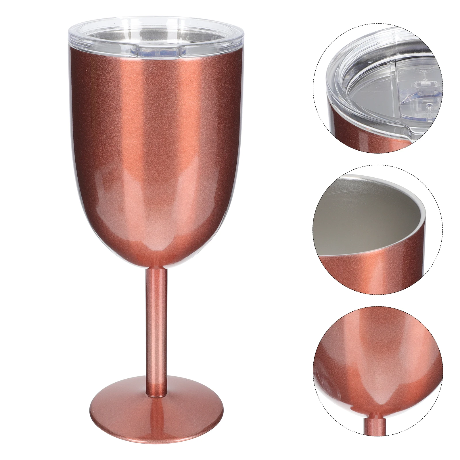 

Exquisite Wine Goblet Stainless Steel Wine Glass Household Water Cup Party Home Restaurant Use Kitchen Barware