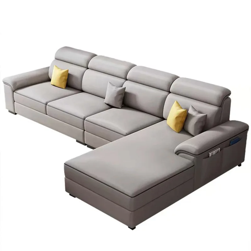 

Leave-in fabric sofa, modern simple cat scratching latex small apartment sofa