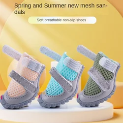 Spring/summer Dog Shoes Breathable Wear-resistant Dog Boots Poodle Schnauzer Yorkshire Puppy Shoes Dog Accessories Pet Shoes