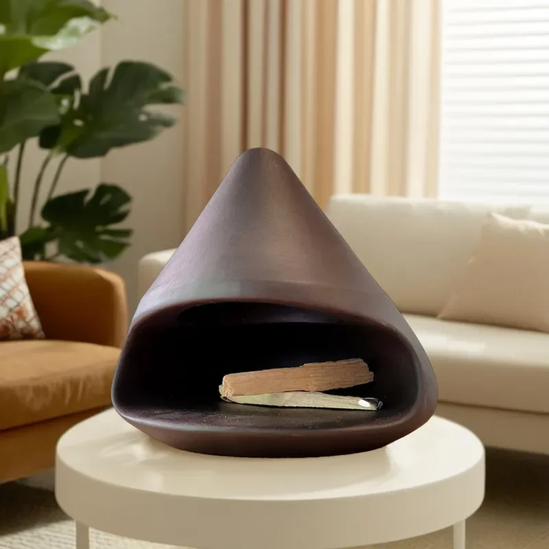 For  Wood Burning Tray Incense Burner Home Decoration Aromatherapy Scented Stick Stand Gift