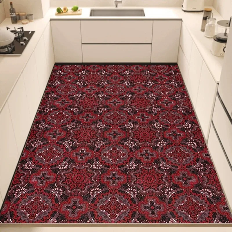 Lime Slices Painting PVC Leather Rug Waterproof Oil-proof Stain-resistant Kitchen Carpet Large Area Non-slip Floor Mats Tapis 러그