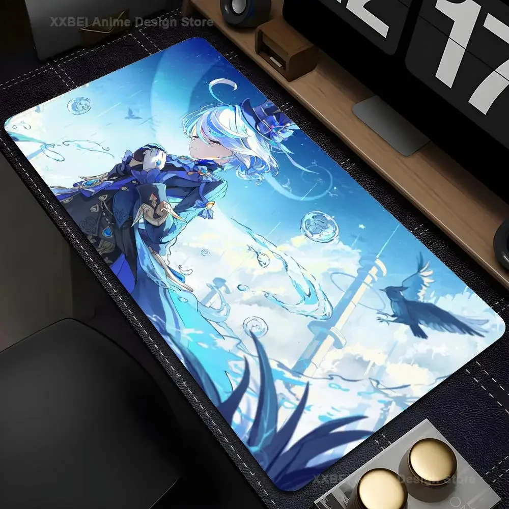 

Genshin Impact Furina Mousepad Large Computer Gaming Accessories MousePads Desk Mats Anti-slip Laptop Soft Mice Pad
