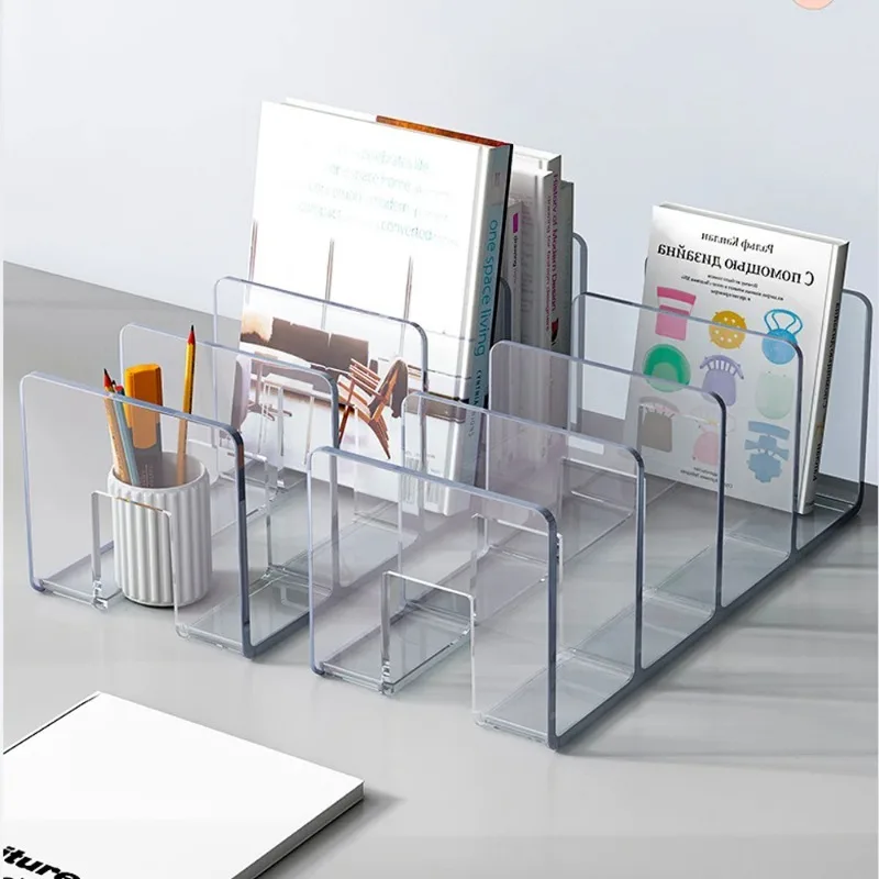 Clear Acrylic Bookstand for Reading Multi-Purpose Desktop Holder for Office & Student Minimalist Book Organizer