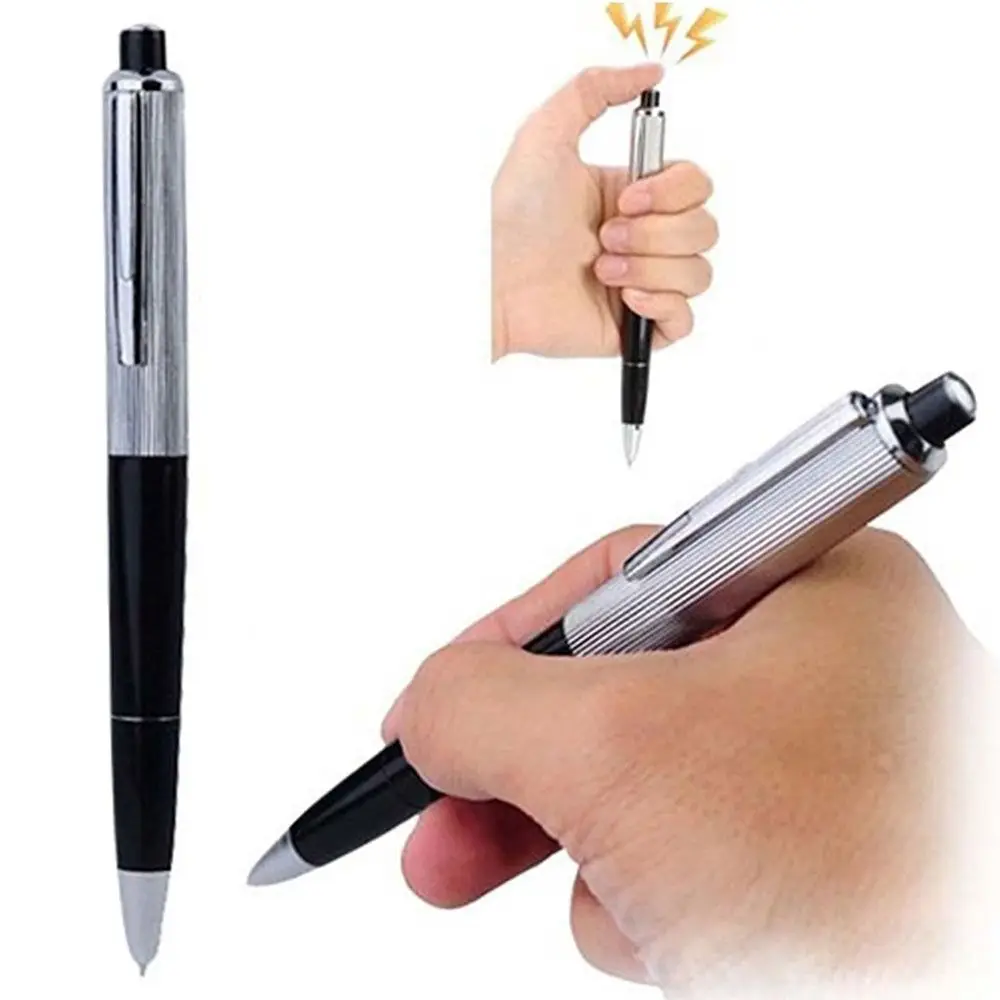 Regalo giocattolo divertente di alta qualità novità articoli per il giorno del pazzo Shocking Ball Point Pen Kuso Prank Trick Electric Shock Pen Gag Joke