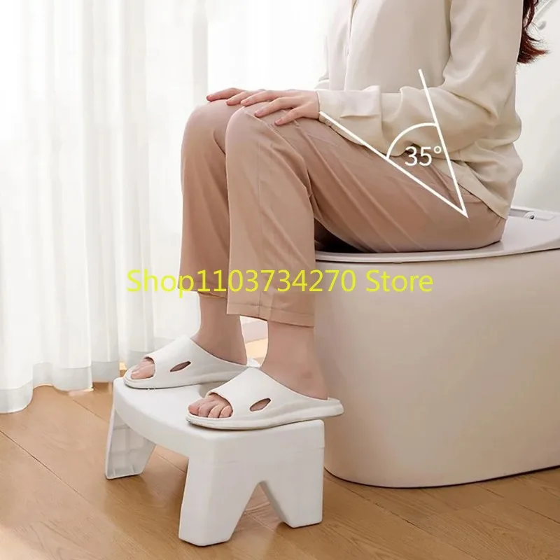 New Collapsible Toilet Squatty Step Stool Child Chair Foot Seat Rest Bathroom Potty Squat Aid Helper Anti-slip Heightened Tools