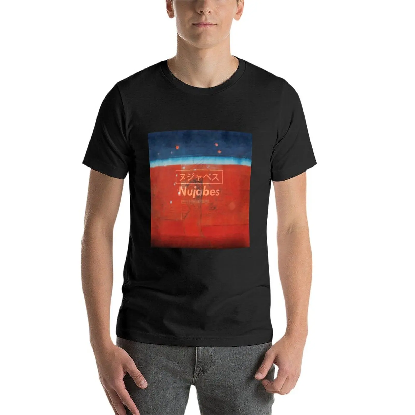 Nujabes modal soul ヌジャ力ス t-shirt anime kleidung schwarz schwergewichte herren grafik t-shirts groß und groß