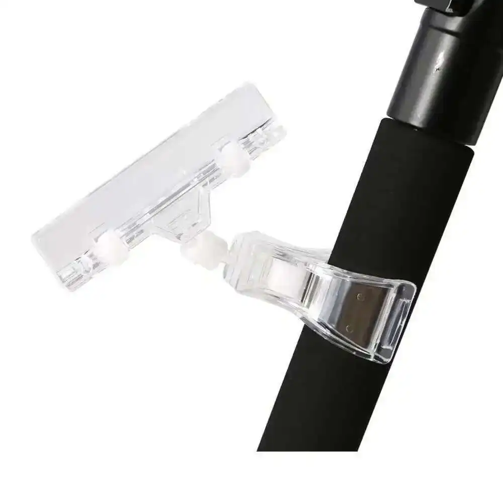 1pc Clear POP Advertising Clips Plastic Sign Price Display Label Tag Clip Holders In Supermarket Retails Label Holder Clamp