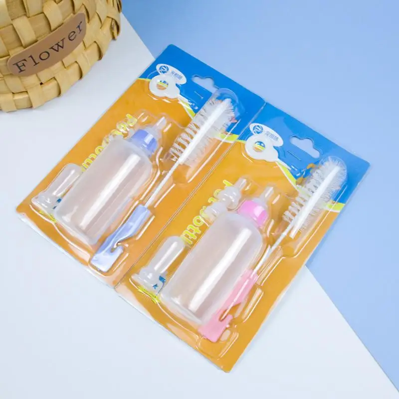 

50ml Pet Silicone Milk Bottle Set Dog Cat Portable Feeding Water Dispenser Multiple Pet Supplies