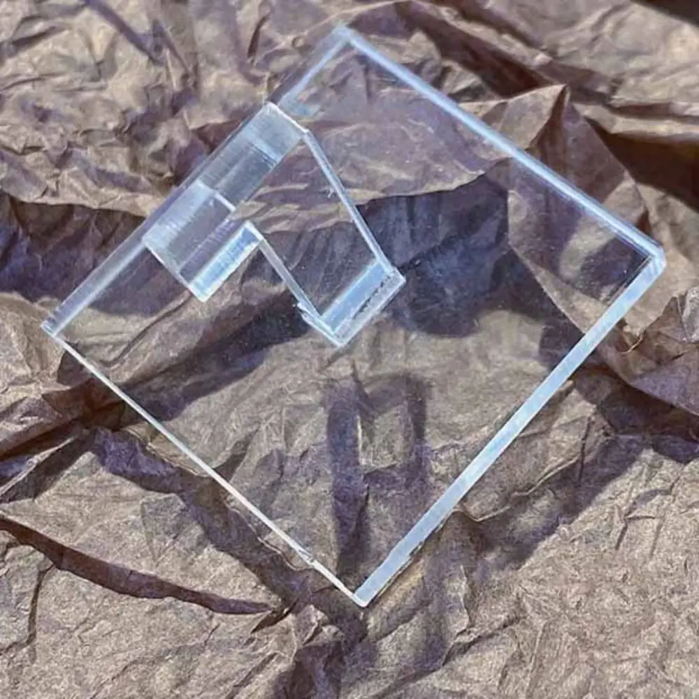 6Pcs Transparent Acryl Nagel Halter Herz Form Kaninchen Nagel Spitze Praxis Stehen Blume Werkzeuge Nagel Zeigt Regale Anfänger