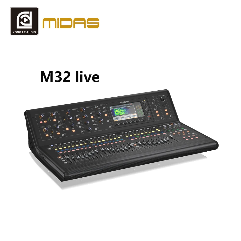 

M32 Live Professional DJ Sound Mixer Carbon Fiber Aluminum Alloy Wi-Fi Enabled For Podcast YouTube Streaming Game Karaoke Studio
