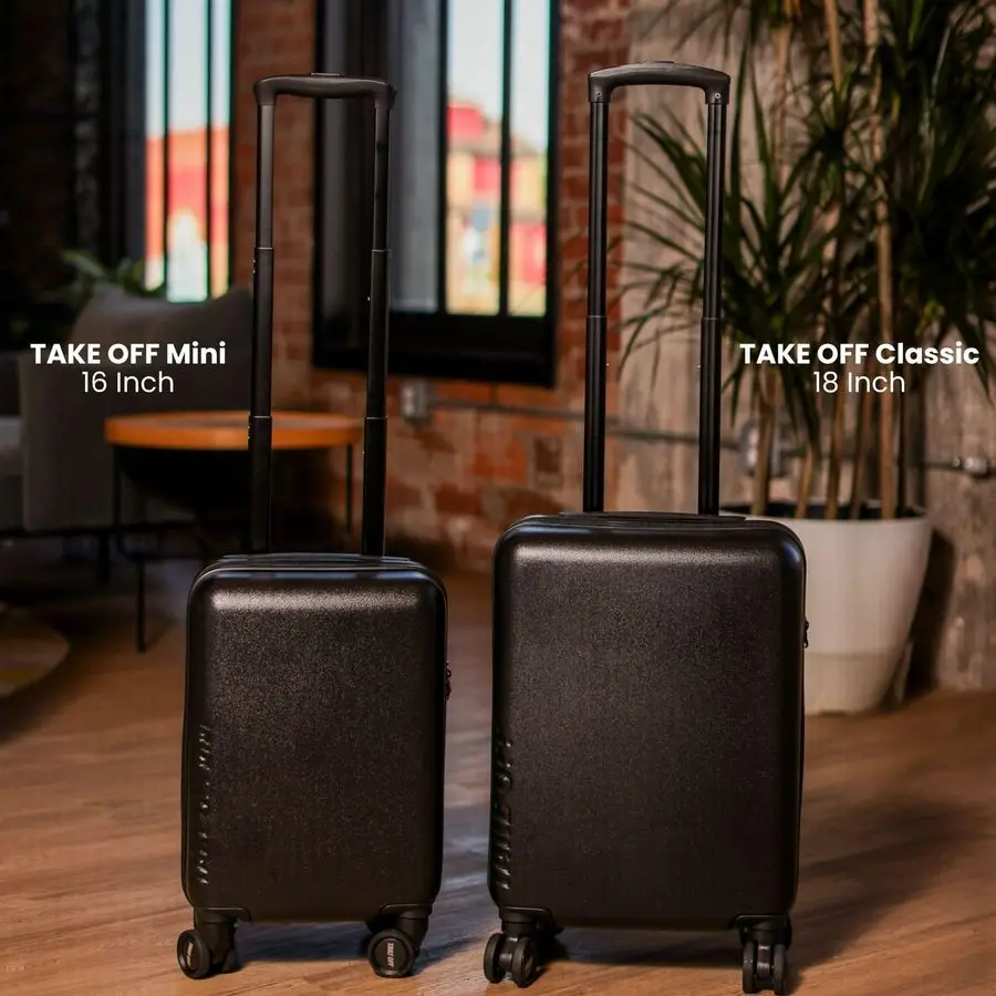 OFF الأمتعة العنصر الشخصي حقيبة صغيرة 40x30x20 سنتيمتر تحت المقعد مع عجلات قابلة للإزالة قفل TSA ، حقيبة صلبة خفيفة الوزن تناسب ضيق