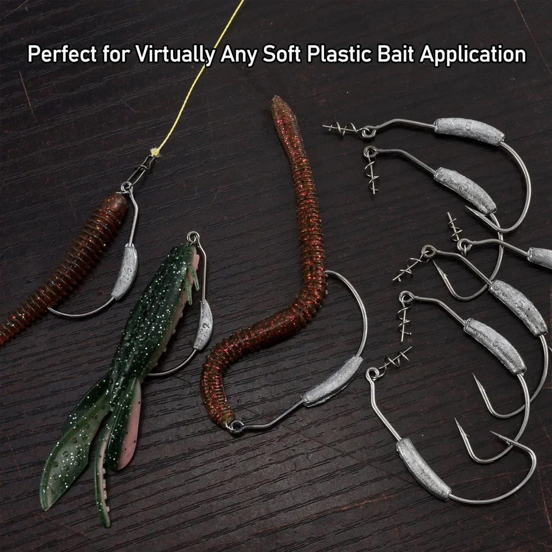Weighted EWG Worm Hooks 6
