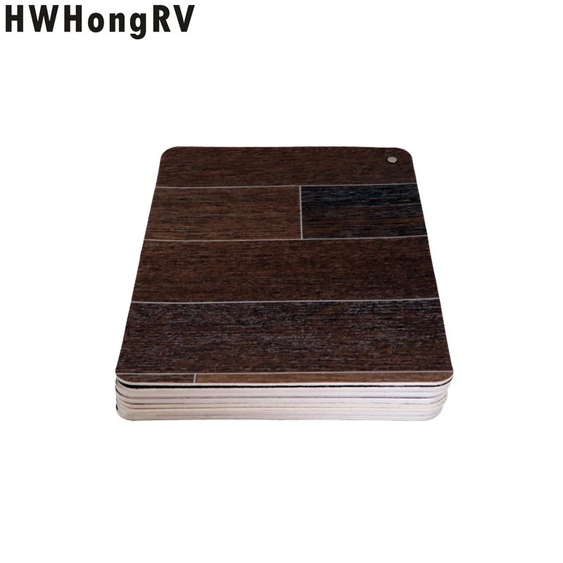 RV Car Vinyl waterproof anti slip pvc roof floor tile plastic flooring  like wood for marine and yacht