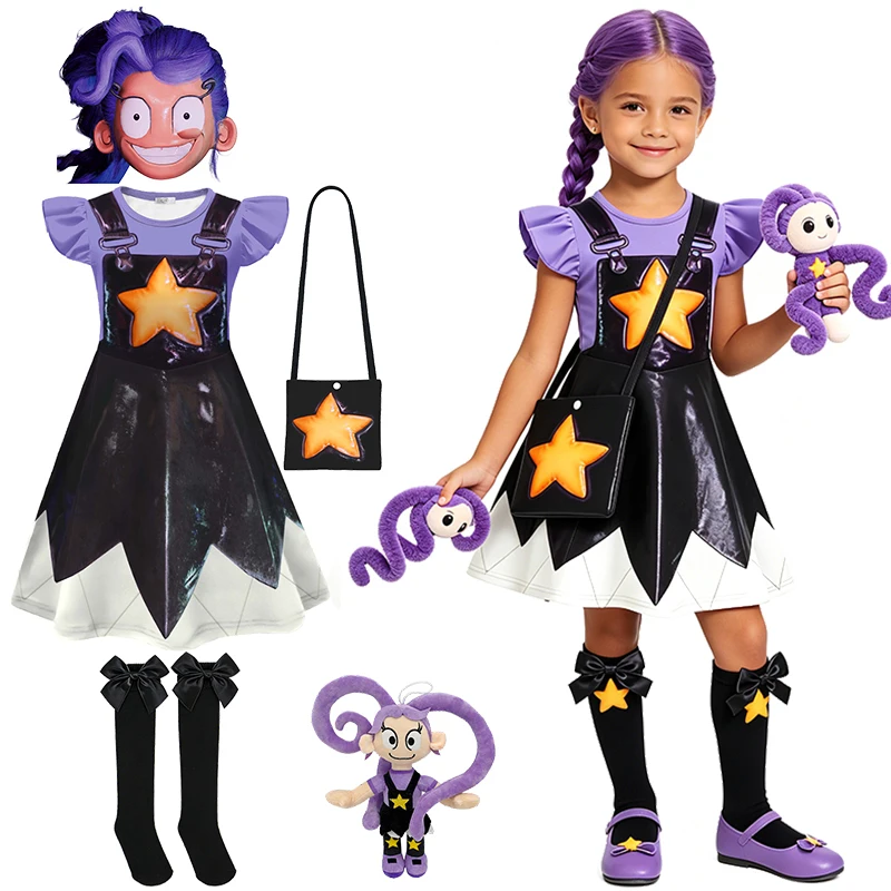 Costume d'enfant Poppy pour jeu d'aventure populaire, déguisement de fille Lily pour Halloween, événement thématique, fête de carnaval