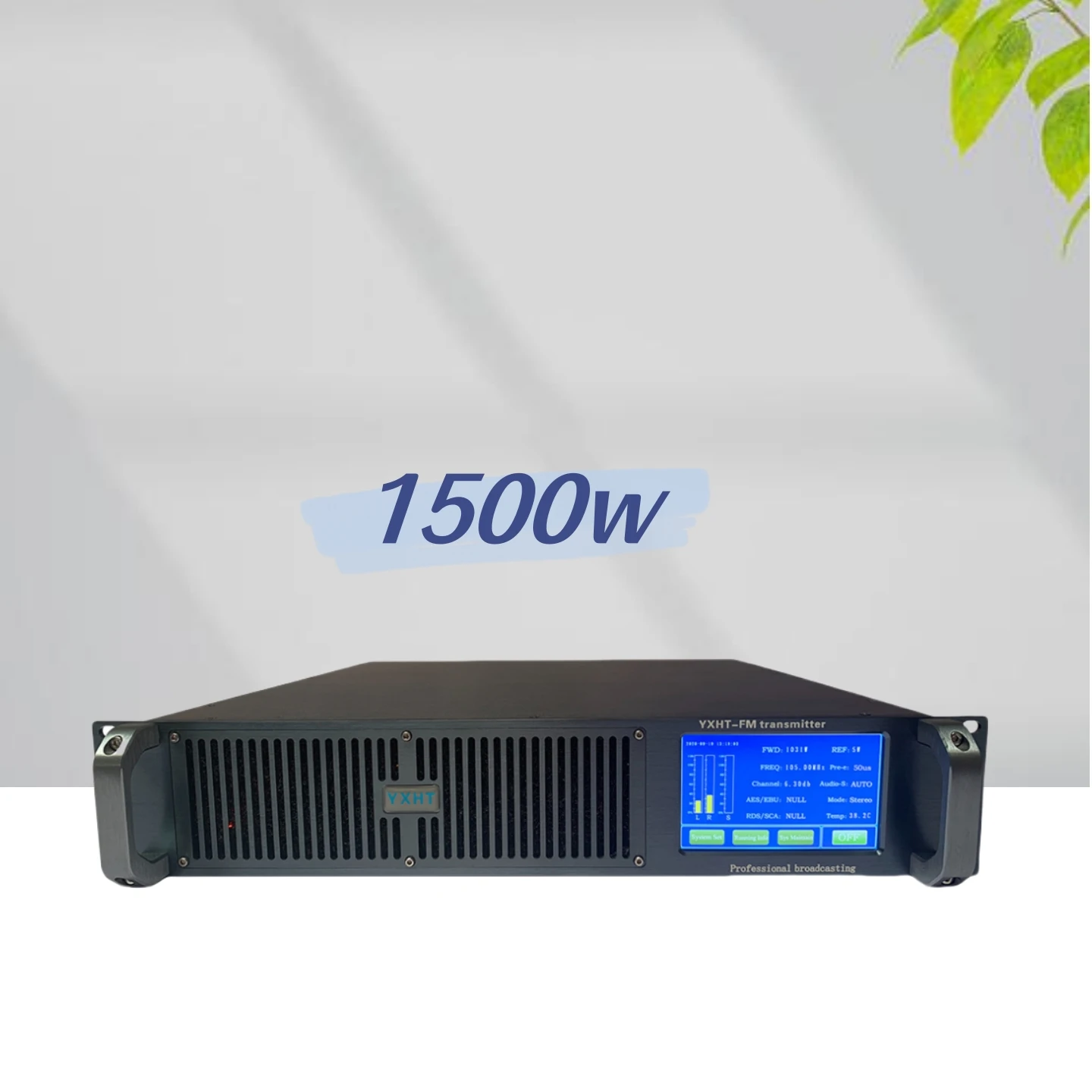 

1500W (1.5KW) Stereo FM Transmitter-Professional Broadcast Equipment for Schools, Churches & Radio Stations