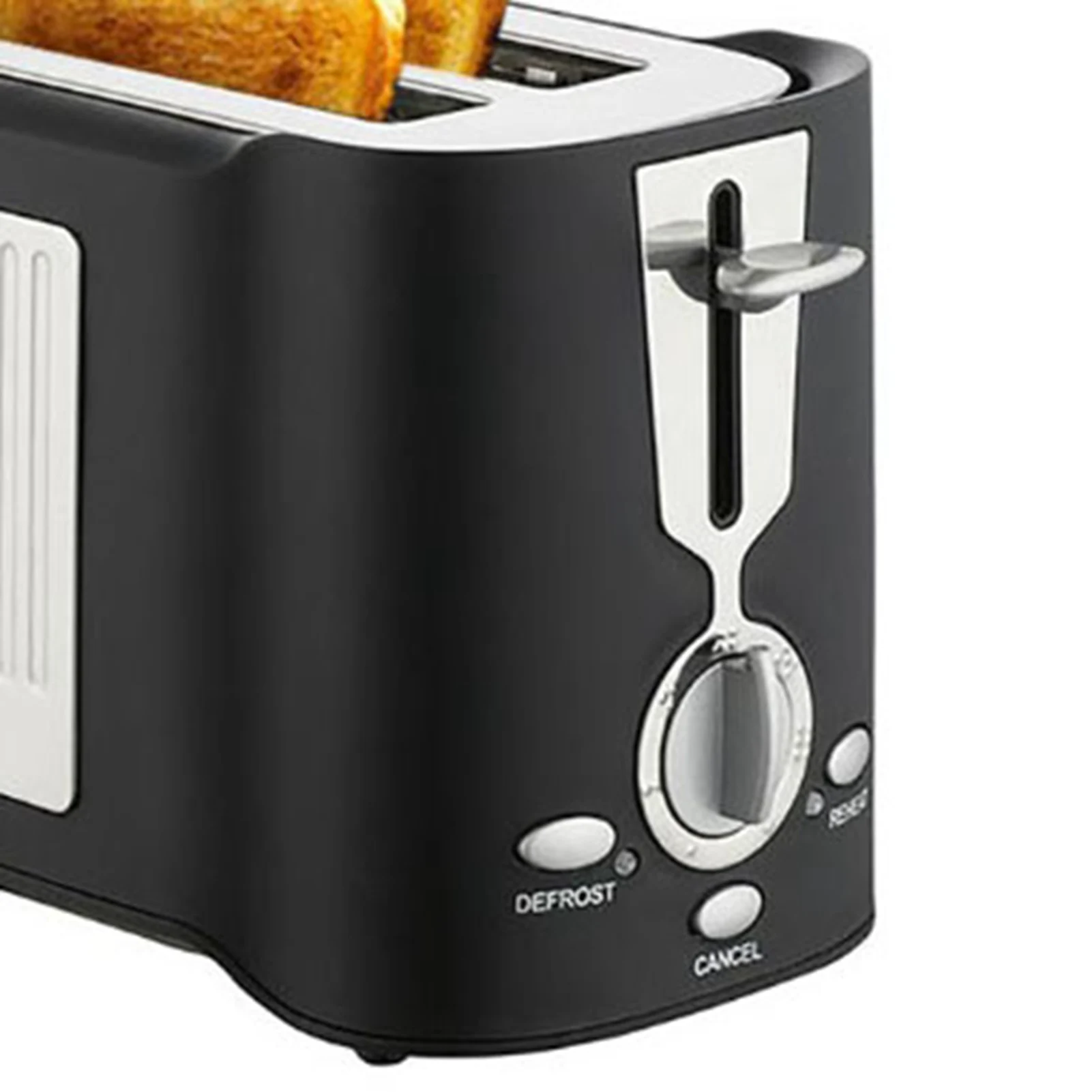 800W Toaster Multifunctional Alloy 2 Slice Toaster with Detachable Tray for Breakfast