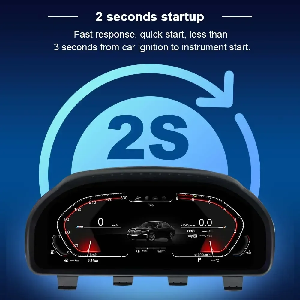 Car New Upgrade LCD Digital Dashboard Cluster for X5 E70 2006-2013 Speedometer Screen